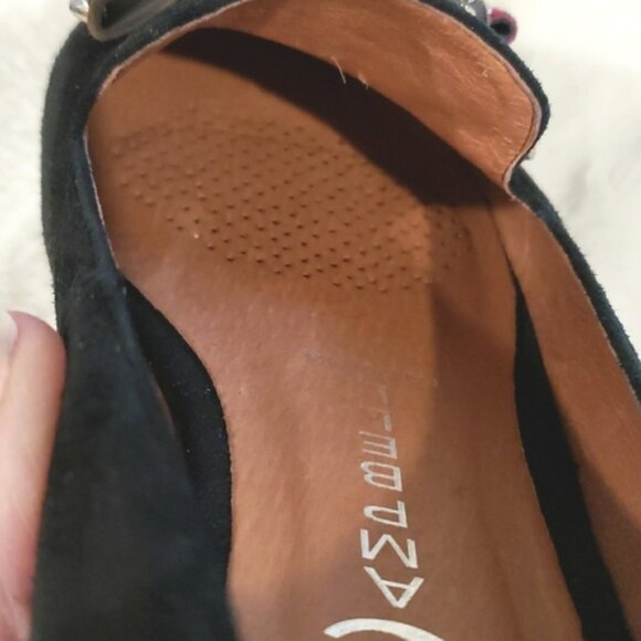 Jeffery Campbell Ibiza Present Black Suede Combo Flats Size 7 - Picture 12 of 13